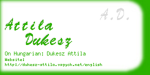 attila dukesz business card